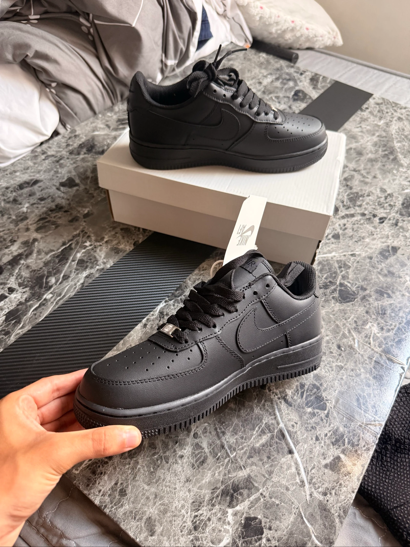 Nike Air Force 1 ’07 Triplo Preto – Tamanho 40 – photo 4